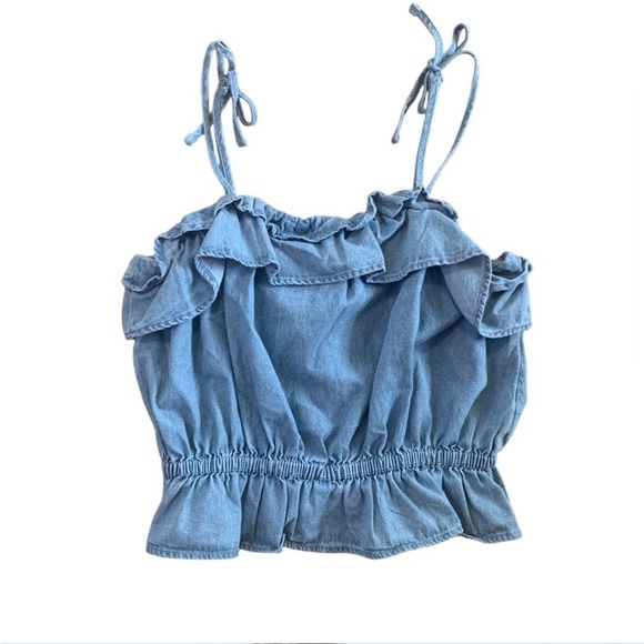 American Eagle Jean Cinched Waist Crop - Picture 7 of 7